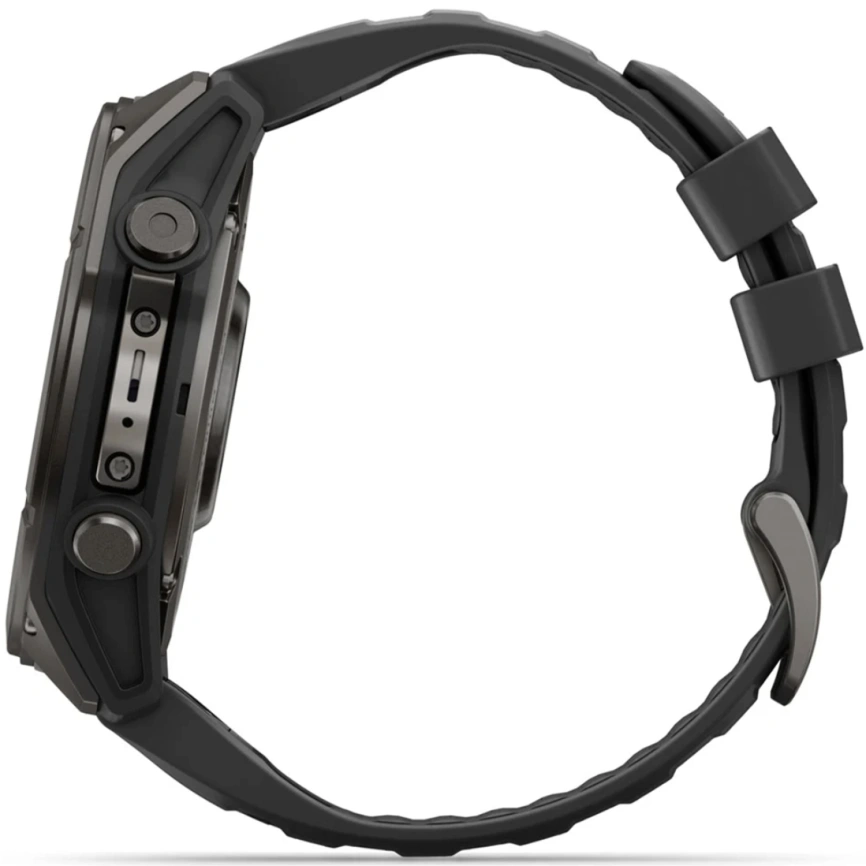 Смарт-часы Garmin Fenix 9 47mm Amoled (010-04762-11) Carbon Gray DLC Titanium with Black Silicone Band фото 5