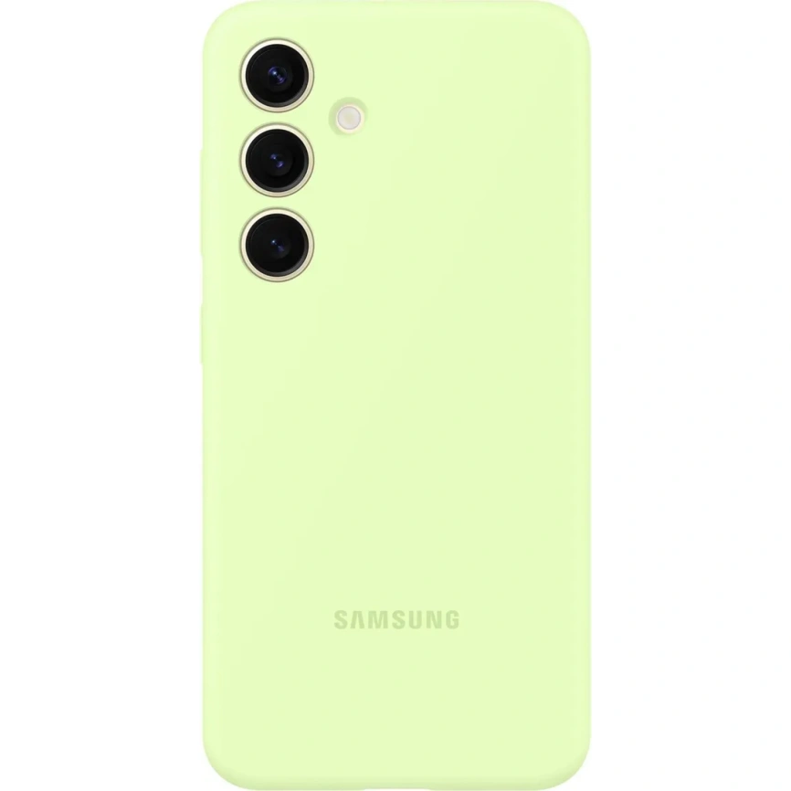 Чехол Samsung Silicone Case для S24 Plus Light Green фото 1