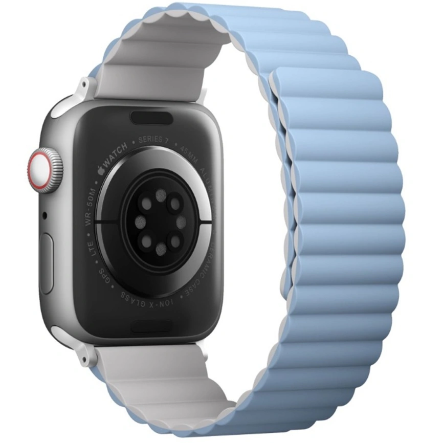 Ремешок Uniq Revix reversible Magnetic для Apple Watch 38/40/41 White/Arctic Blue фото 5