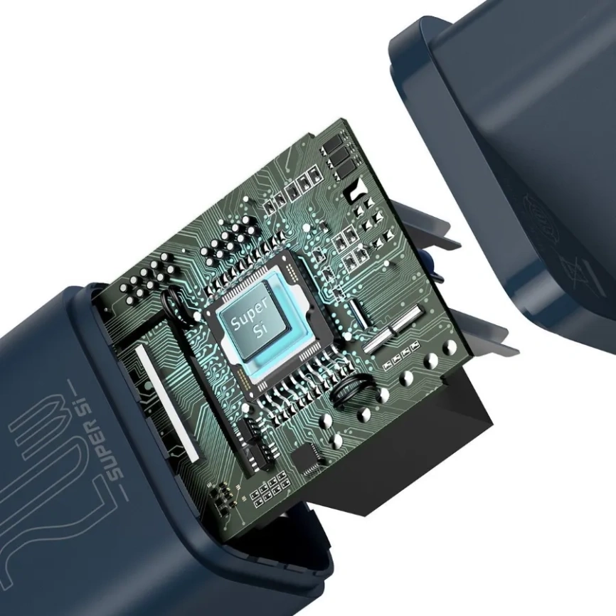 Сетевое зарядное устройство Baseus 20W USB-C TZCCSUP-B03 Blue фото 4