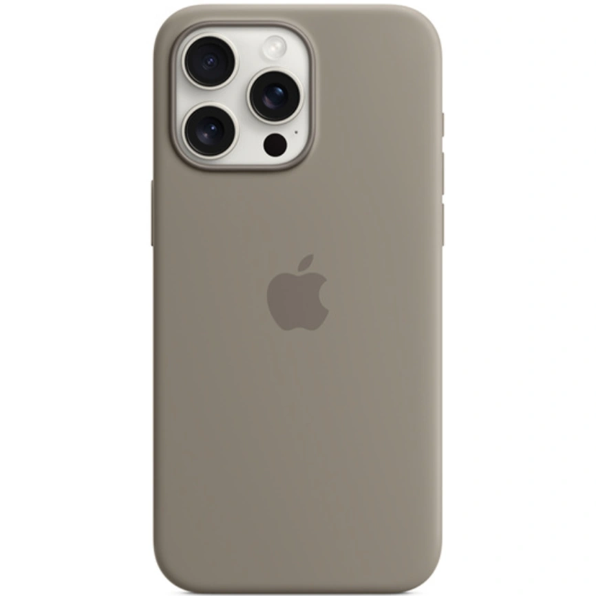 Силиконовый чехол Apple MagSafe для iPhone 15 Pro Max Clay фото 2