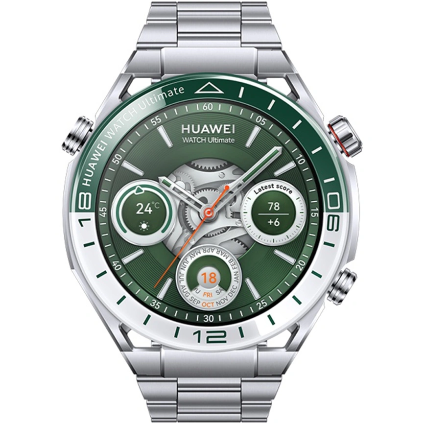 Смарт-часы Huawei Watch Ultimate 48mm Green/Titanium Strap (55020DSG) фото 3