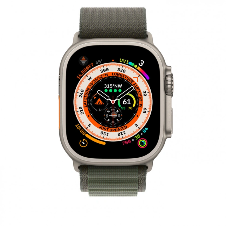 Ремешок Apple Watch Ultra 49mm Green Alpine Loop S фото 3
