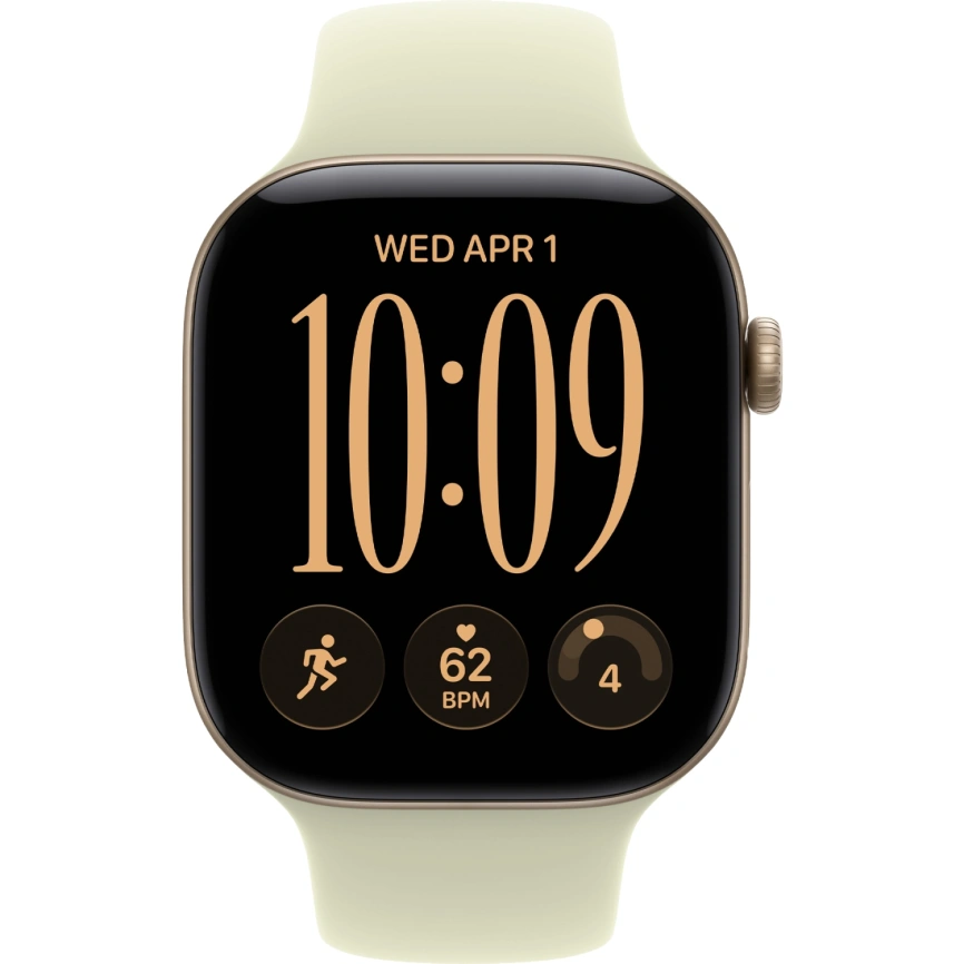 Смарт-часы Apple Watch Series 12 46mm Light Gold Aluminum Case with Pale Succulent Sport Band S/M фото 3