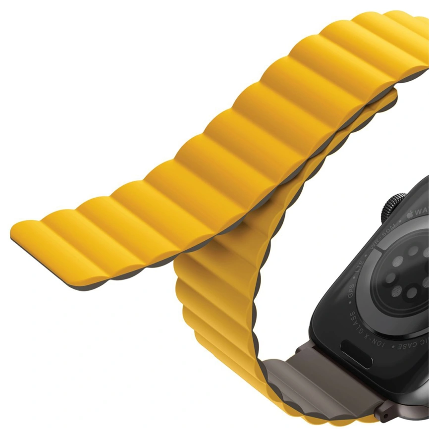 Ремешок Uniq Revix reversible Magnetic для Apple Watch 44/45/49 Mustard/Khaki фото 3