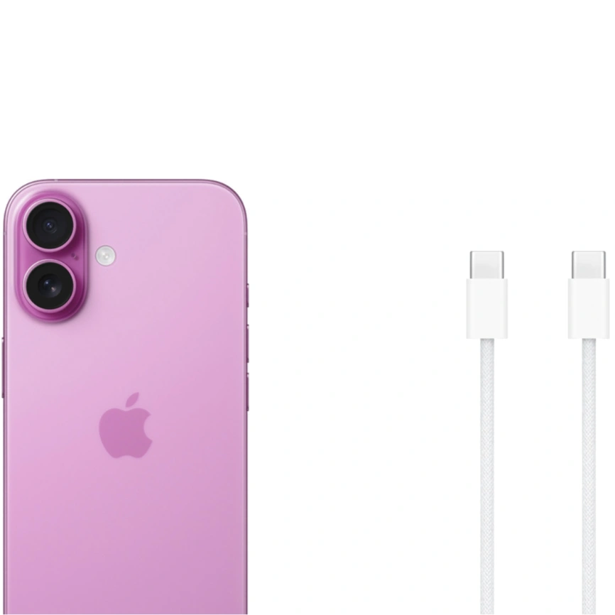 Смартфон Apple iPhone 16 256Gb nano Sim + eSim Pink фото 5