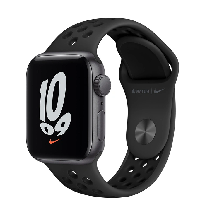 Смарт-часы Apple Watch Series SE GPS 44mm Space Gray/Black (Серый космос/Черный) Nike Sport Band (MKQ83RU/A) фото 1
