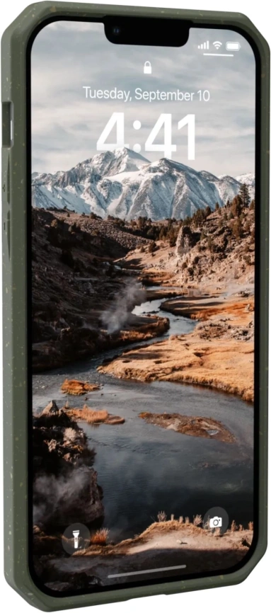 Чехол UAG Biodegradable Outback для iPhone 14 Plus Olive фото 7