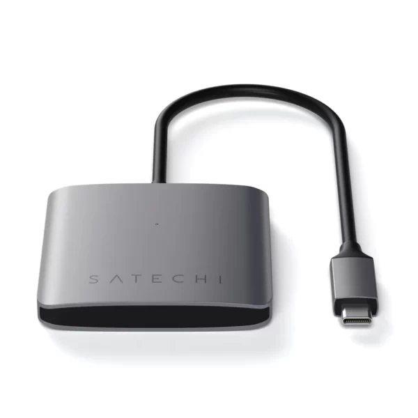 Хаб Satechi Type-C 4 порта Интерфейс USB-С (ST-UC4PHM) Space gray фото 2