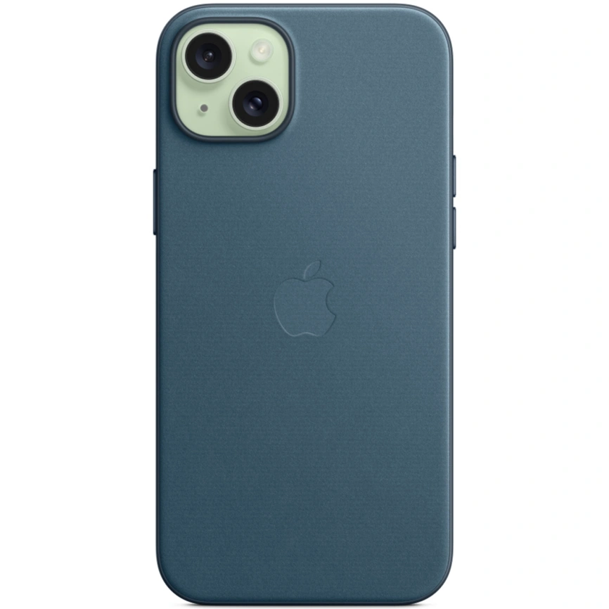 Чехол Apple FineWoven with MagSafe для iPhone 15 Plus Pacific Blue фото 4