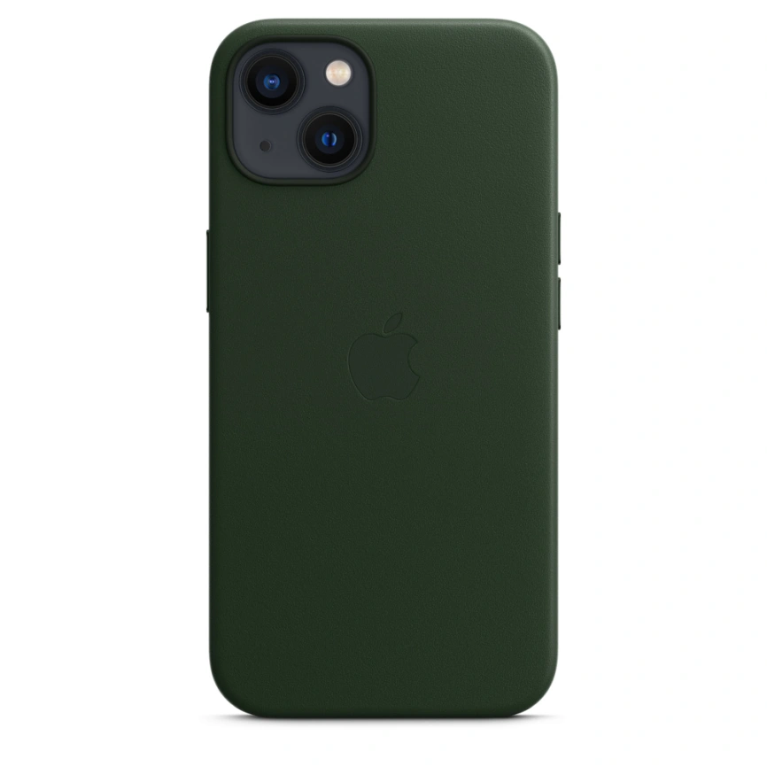 Кожаный чехол Apple MagSafe для iPhone 13 Зелёная секвойя фото 5
