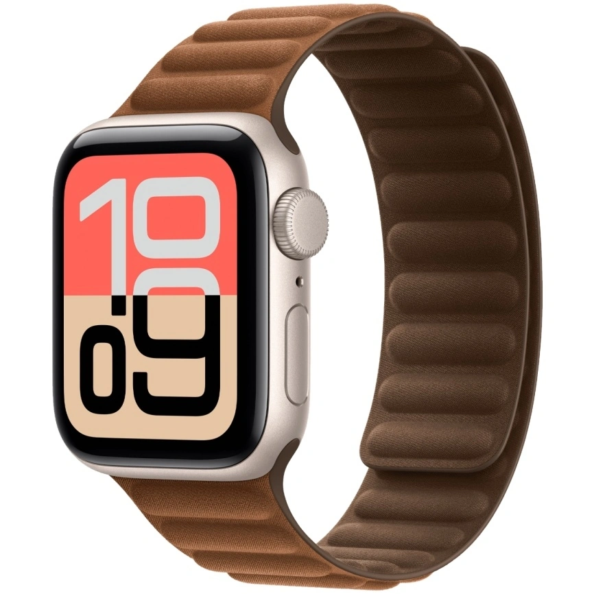 Смарт-часы Apple Watch SE (2025) 40mm Starlight Aluminum Case with Caramel Magnetic Link M/L фото 1