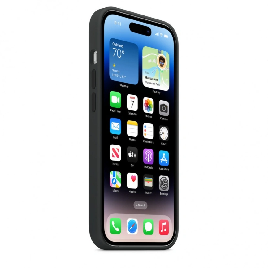 Силиконовый чехол MItrifON для iPhone 14 Pro Max Protect Matte Case Midnight фото 3