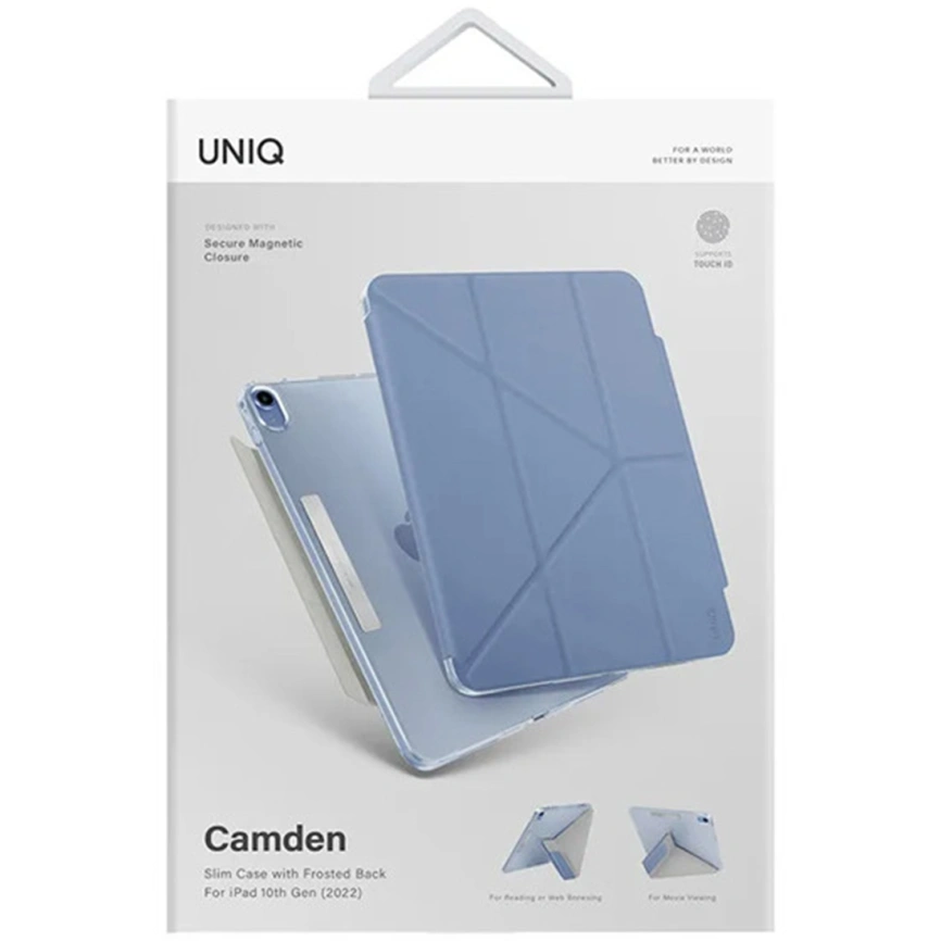 Чехол Uniq Camden для iPad 10.9 2022 Northern Blue фото 5