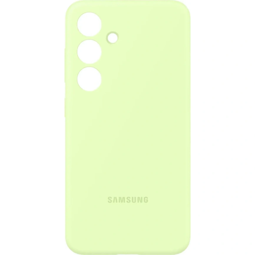 Чехол Samsung Silicone Case для S24 Light Green фото 3