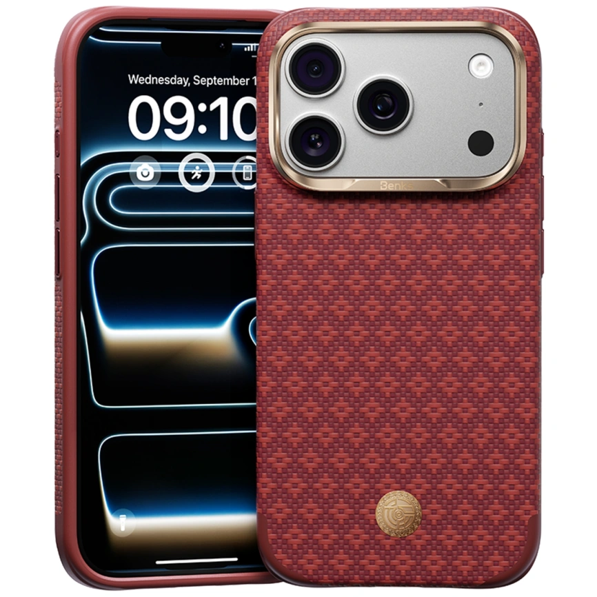 Чехол Benks ArmorGrid Edge X9 Case with Kevlar для iPhone 18 Pro Sawy Red (C.K.FL.AP.RD.X069) фото 1