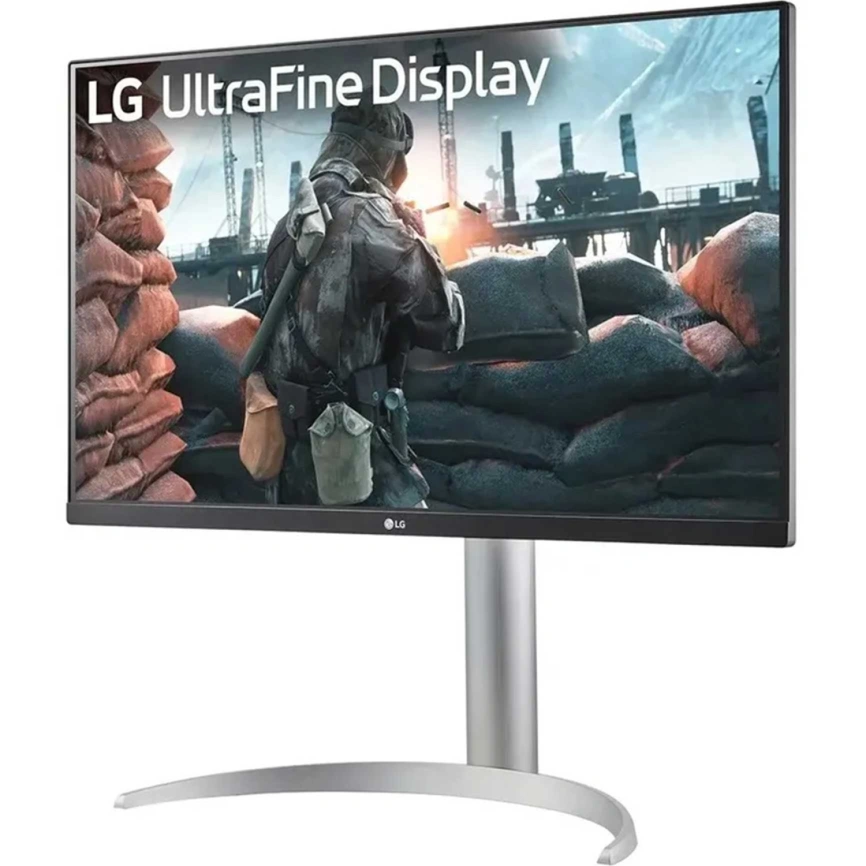 Монитор LG 27" UltraFine 27UP650K-W IPS Black/Silver (27UP650K-W.ARUZ) фото 2