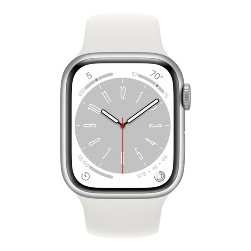 Смарт-часы Apple Watch Series 8 GPS 41mm Silver/White Sport Band фото 2