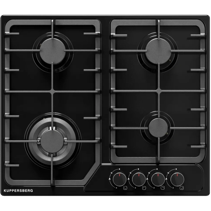 Газовая варочная панель Kuppersberg FS 66 B Black фото 1