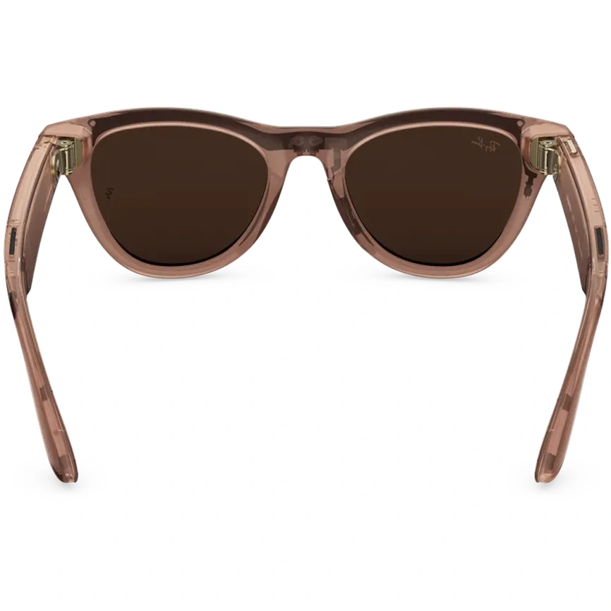 Умные очки Ray-Ban Skyler (Gen 2) Shiny Transparent Peach Standard Clear Brown Transitions фото 3