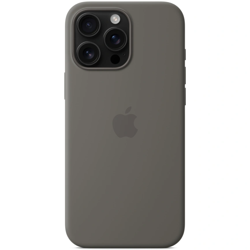 Чехол Apple Silicone Case with MagSafe для iPhone 16 Pro Stone Gray фото 3