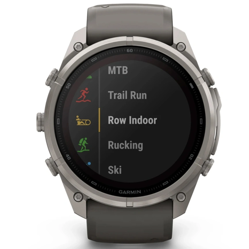 Смарт-часы Garmin Fenix 9 Pro 51mm Solar (010-04339-01) Titanium with Pebble Gray/Silver Gray Silicone Band (inReach) фото 10