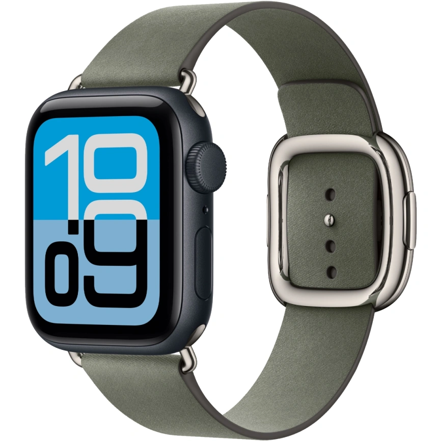 Смарт-часы Apple Watch SE (2025) 40mm Midnight Aluminum Case with Sage Gray Modern Buckle S фото 1