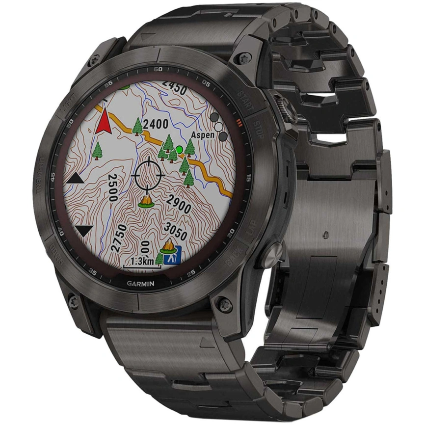 Умные часы Garmin Fenix 7X Pro Sapphire Solar Edition (010-02778-30) Black фото 1