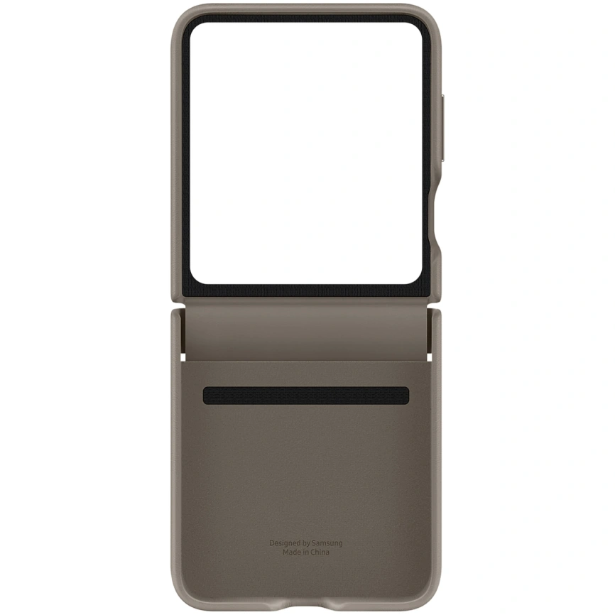 Чехол Samsung Series для Galaxy Z Flip 5 Flap Eco-Leather Case Etoupe фото 4