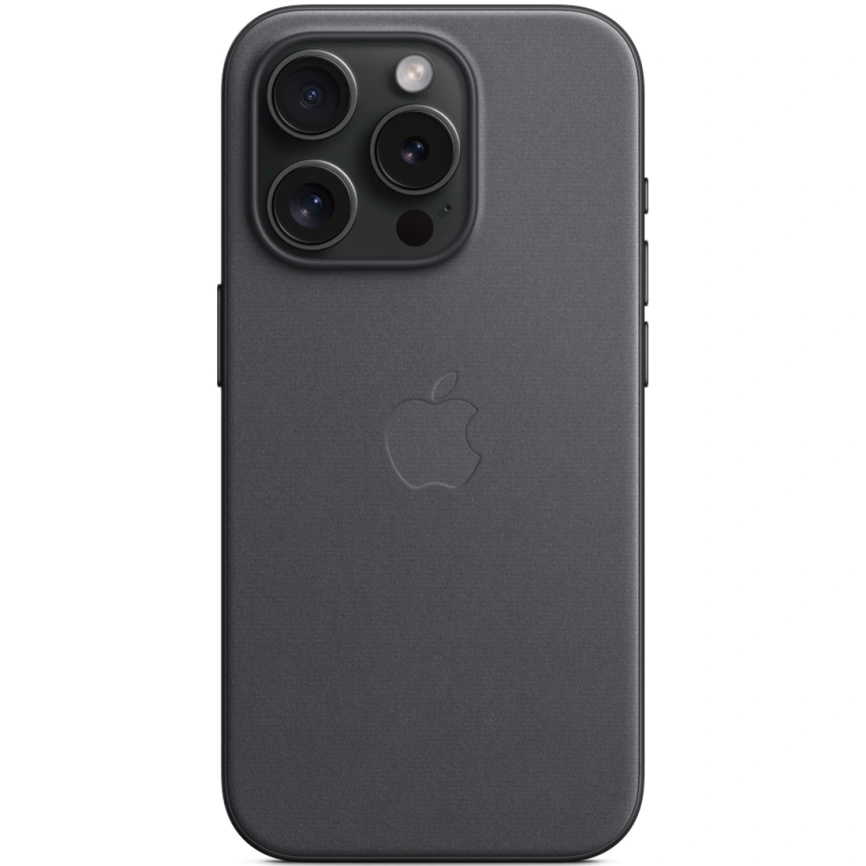 Чехол Apple FineWoven with MagSafe для iPhone 15 Pro Black фото 1