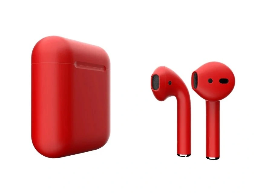 Наушники Apple AirPods 2 Color (MV7N2) Red Matte фото 1