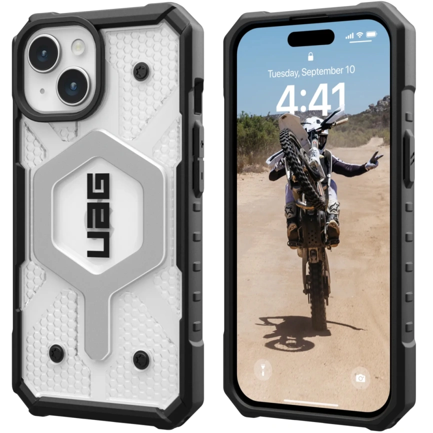 Чехол UAG Pathfinder with MagSafe для iPhone 15 Ice (114291114343) фото 5