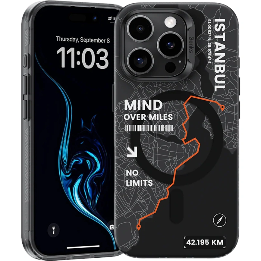 Чехол Benks Magnetic City Case with MagSafe для iPhone 16 Pro Max Istanbul фото 1
