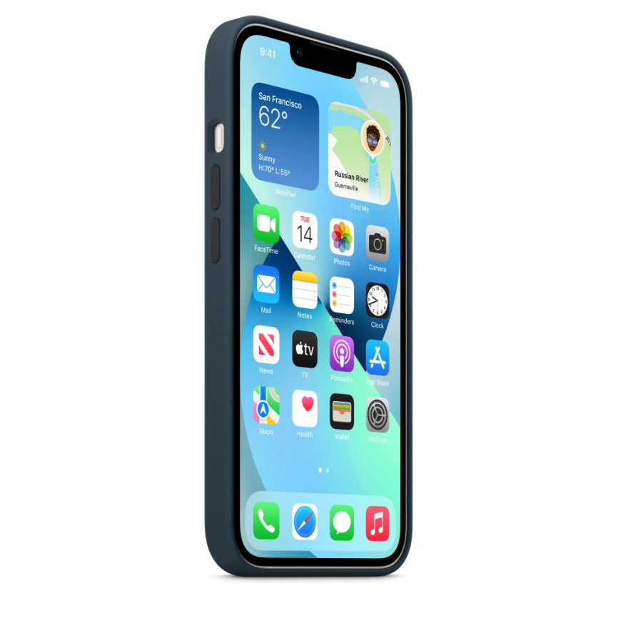 Накладка силиконовая MItrifON для iPhone 13 (20504) Dark Blue фото 3