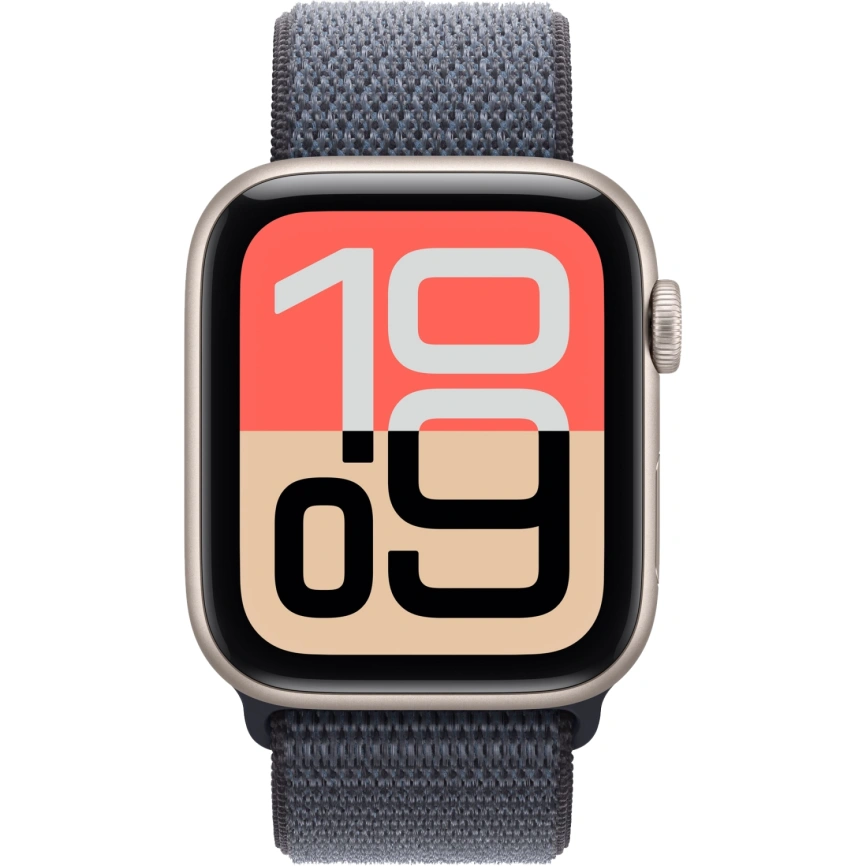 Смарт-часы Apple Watch SE (2025) 44mm Starlight Aluminum Case with Anchor Blue Sport Loop фото 3