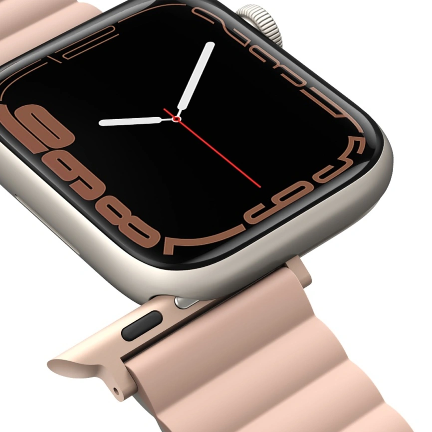 Ремешок Uniq Revix reversible Magnetic для Apple Watch 44/45/49 Pink/Beige фото 5