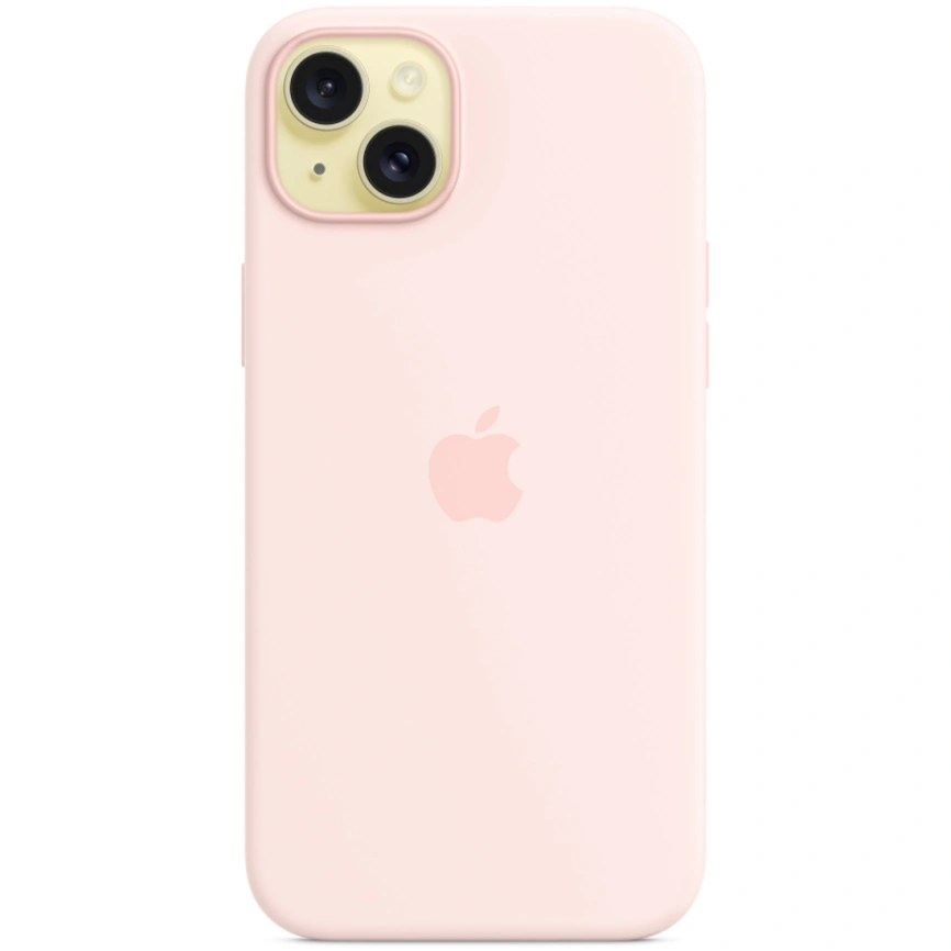 Силиконовый чехол Apple MagSafe для iPhone 15 Plus Light Pink фото 4
