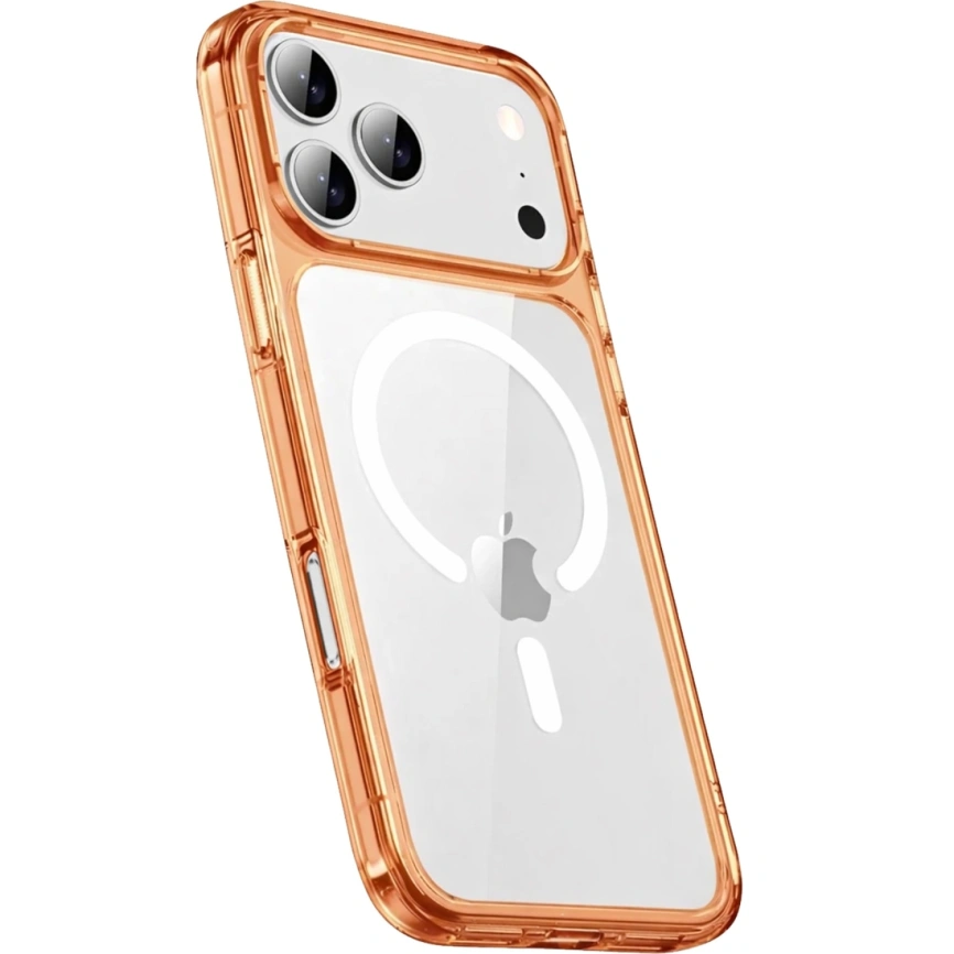 Чехол Gurdini Alba Series Protective with MagSafe для iPhone 18 Pro Orange фото 1