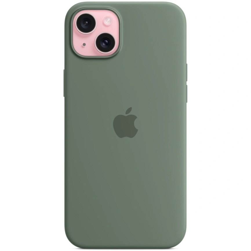 Силиконовый чехол Apple MagSafe для iPhone 15 Cypress фото 4