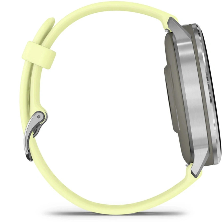 Смарт-часы Garmin Venu 4 45mm Silver Bezel With Citron Silicone Band (010-03014-02) фото 4