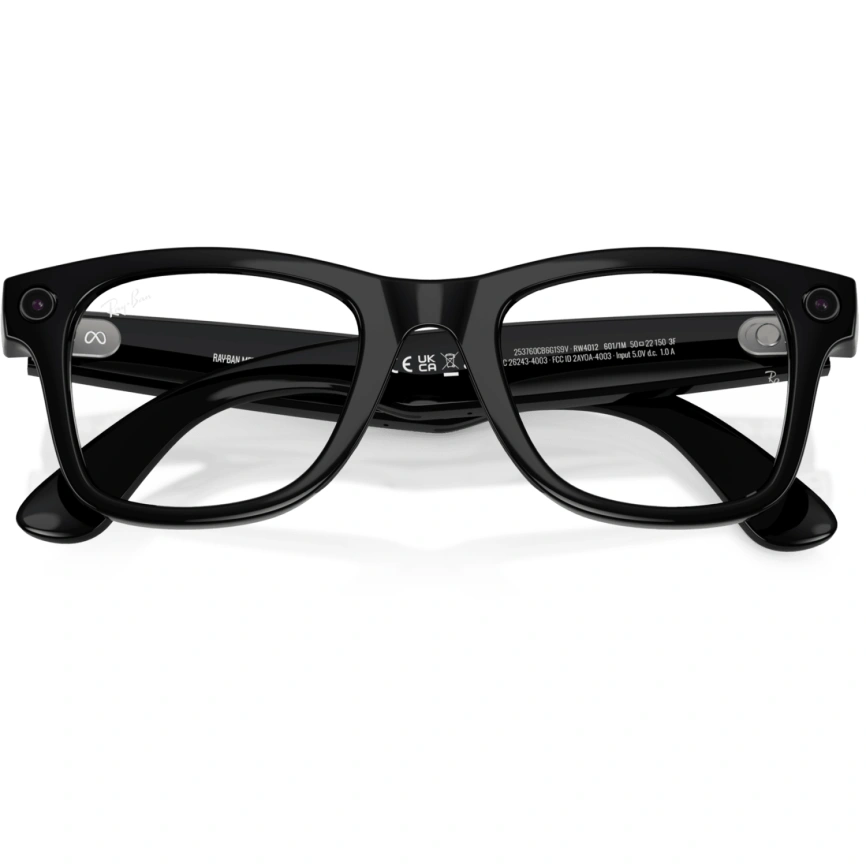Умные очки Ray-Ban Wayfarer (Gen 2) Shiny Black/Transitions (RW4012) M Graphite Green фото 3