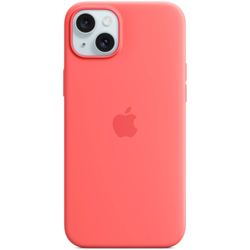 Силиконовый чехол Apple MagSafe для iPhone 15 Plus Guava фото 2