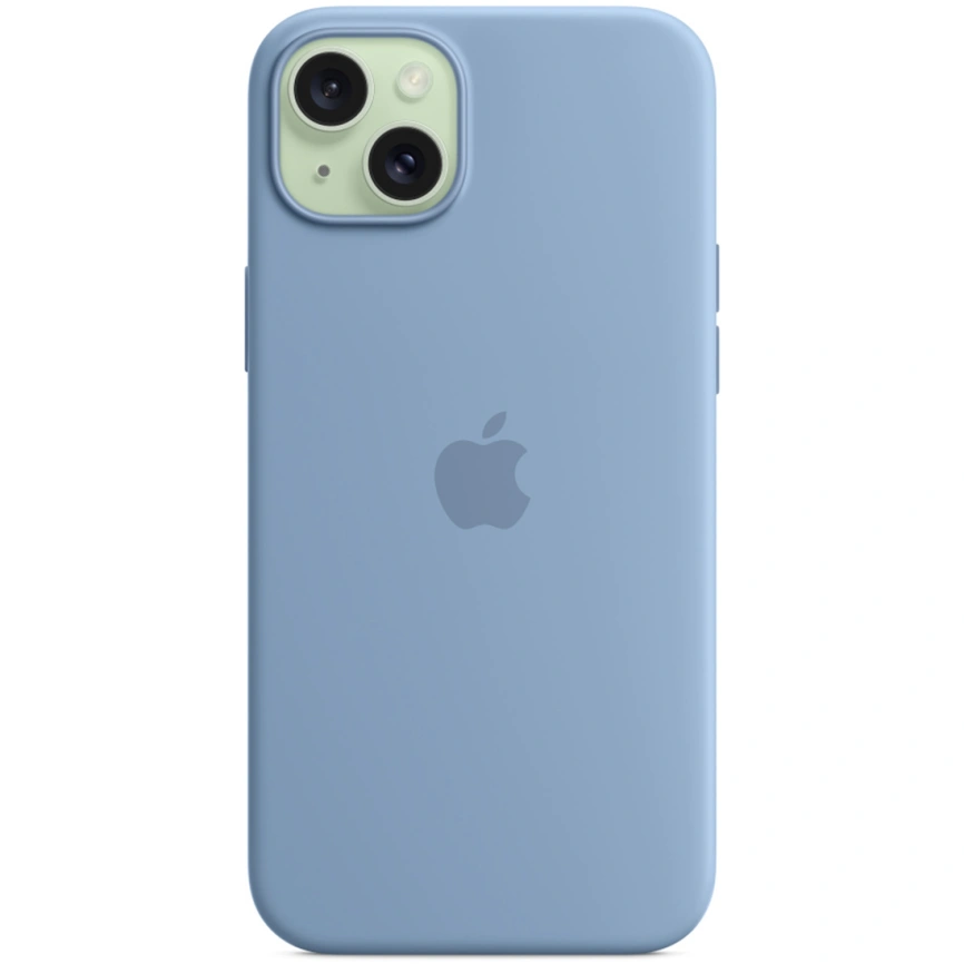 Силиконовый чехол Apple MagSafe для iPhone 15 Plus Winter Blue фото 5