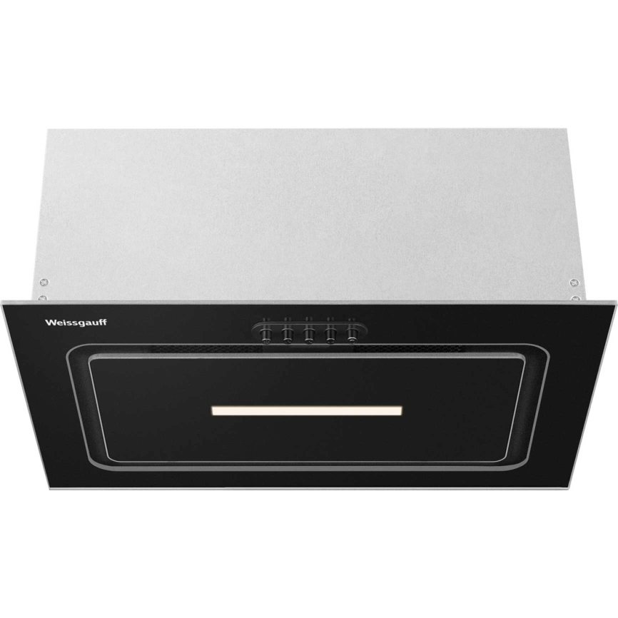 Встраиваемая вытяжка Weissgauff AURA 456 PB Black Glass фото 2