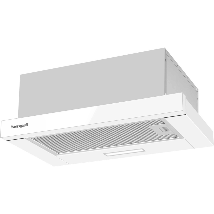 Встраиваемая вытяжка Weissgauff TEL 500 White Glass фото 1