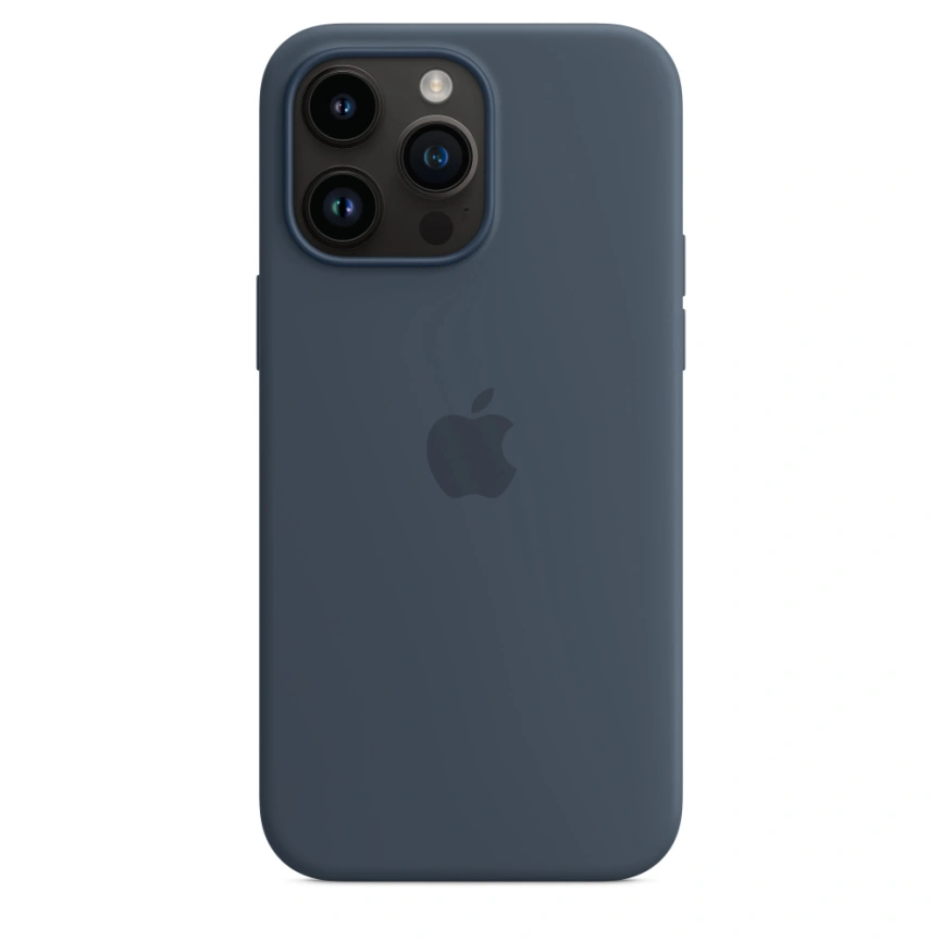 Силиконовый чехол Apple MagSafe для iPhone 14 Pro Storm Blue фото 2