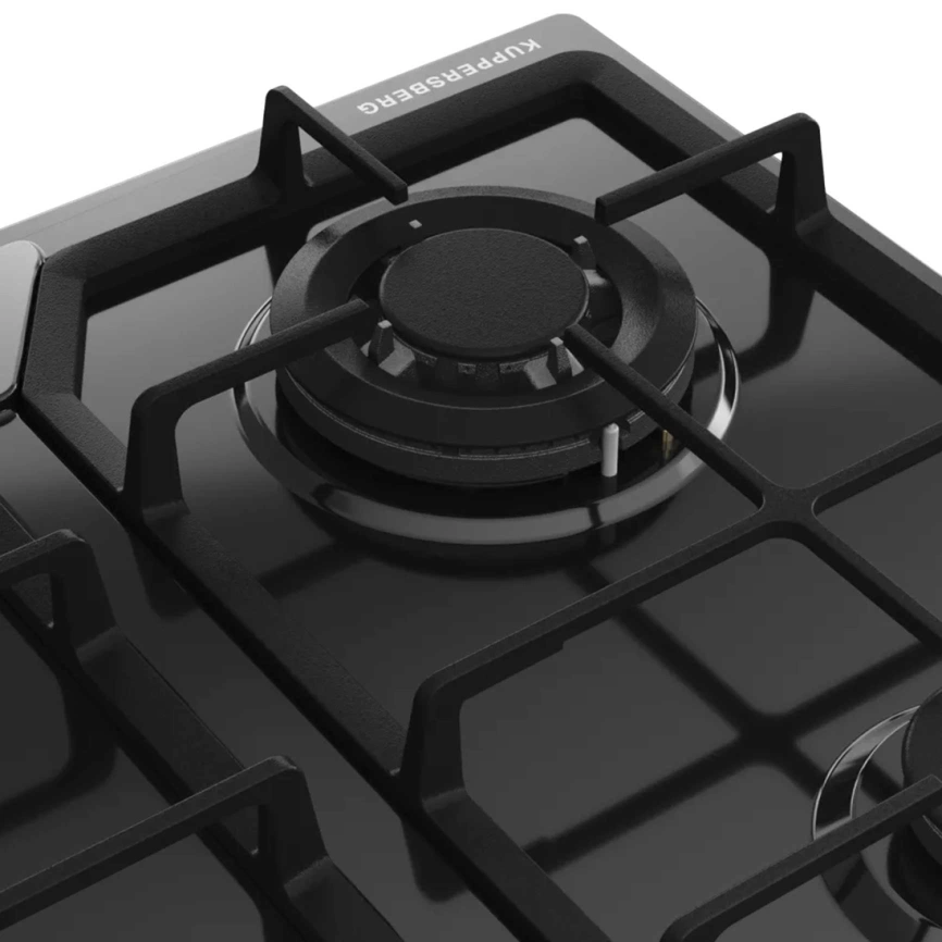 Газовая варочная панель Kuppersberg FS 60 B Black фото 4