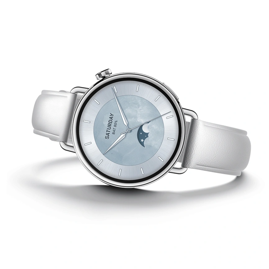 Смарт-часы Xiaomi Watch S4 41mm Leather Strap White фото 5