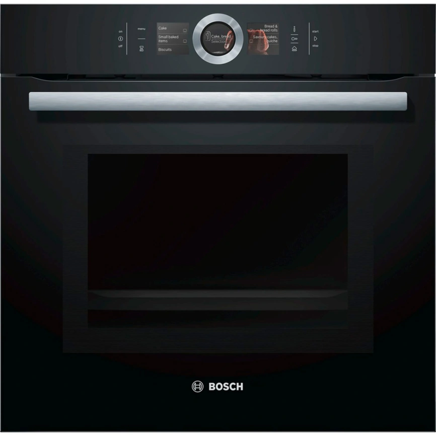 Электрический духовой шкаф Bosch Serie 8 HNG6764B6 Black фото 1