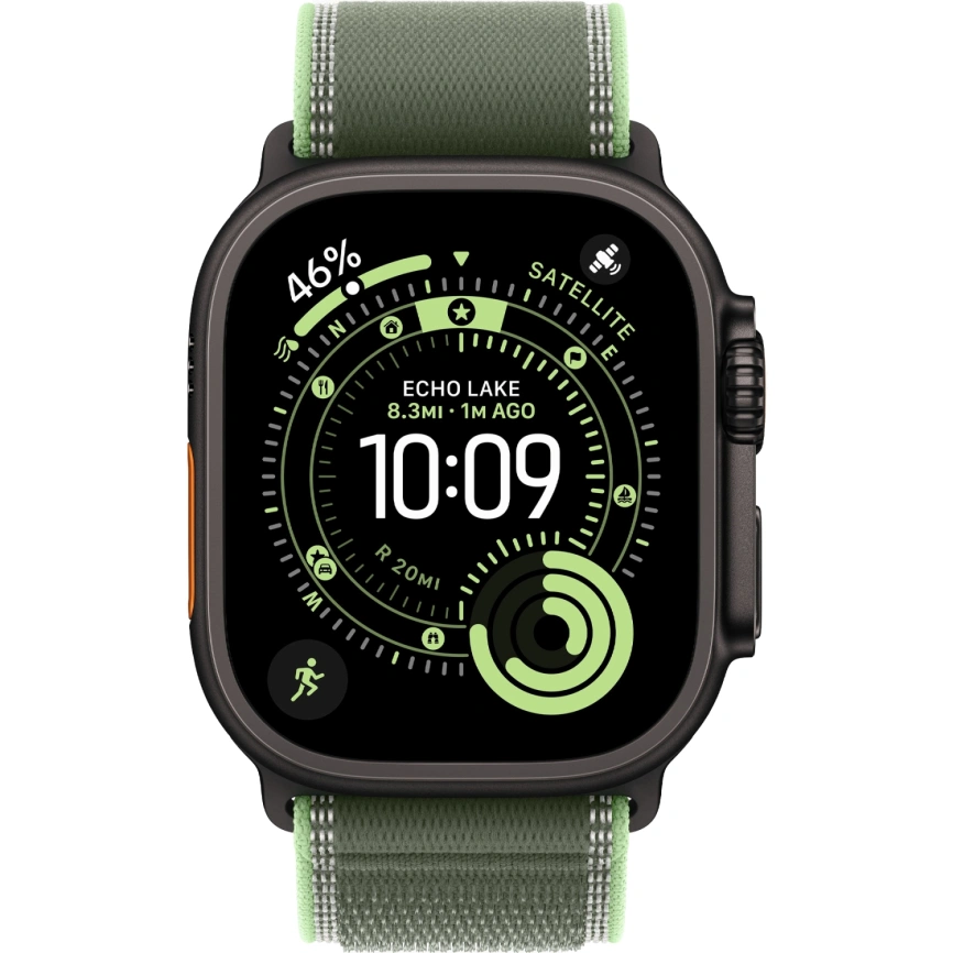 Смарт-часы Apple Watch Ultra 3 (2025) 49mm Black Titanium Case with Green/Neon Trail Loop M/L фото 3